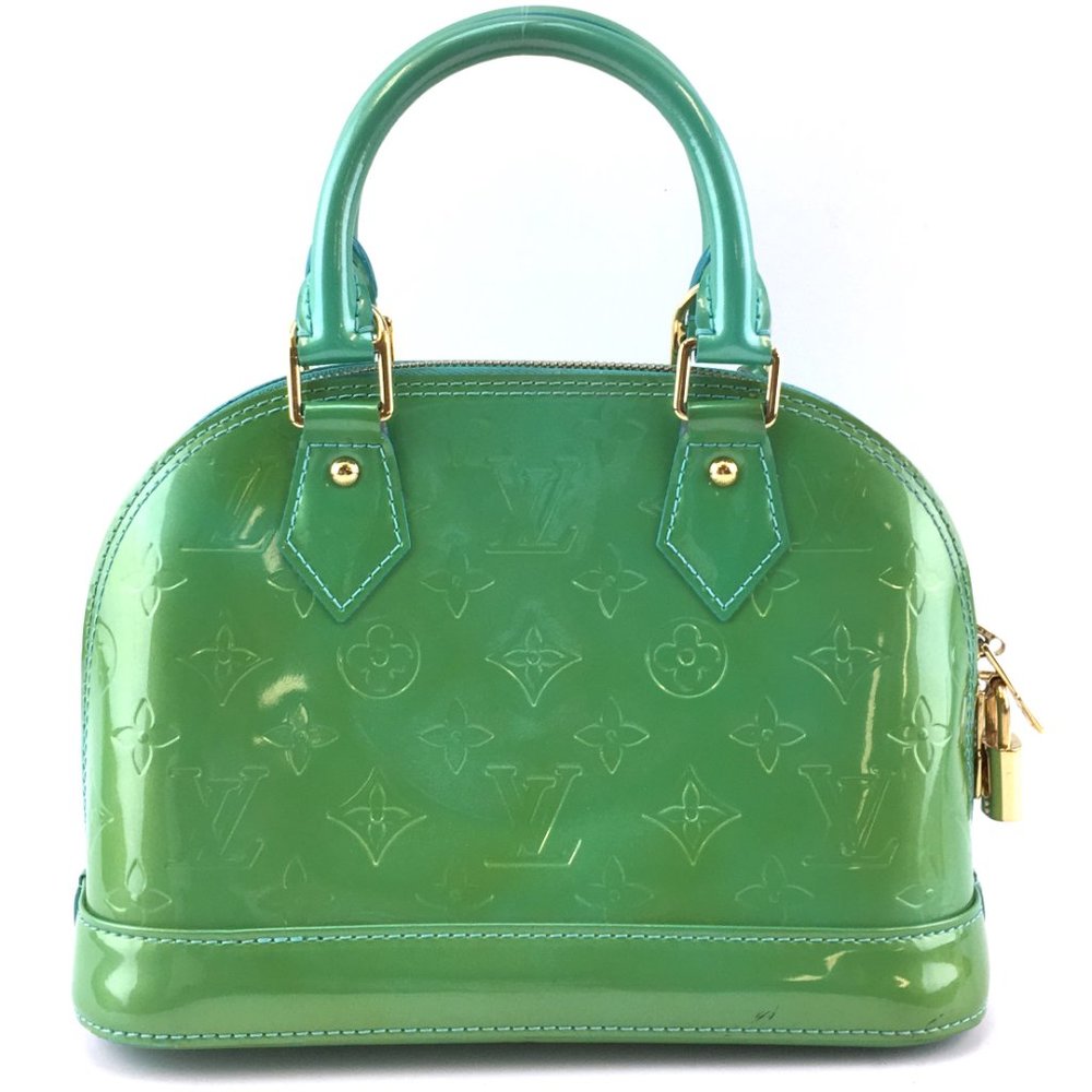 Alma Bb Top Handle Satchel Vernis Cross Body Bag - Picture 2 of 13